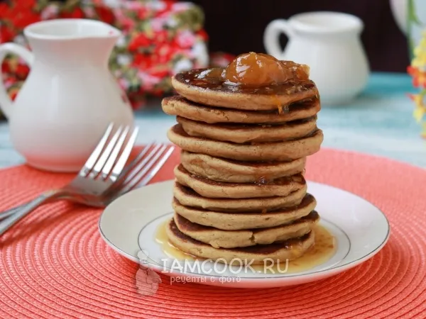 Фото блюда: Оладьи из овсяной муки на кефире