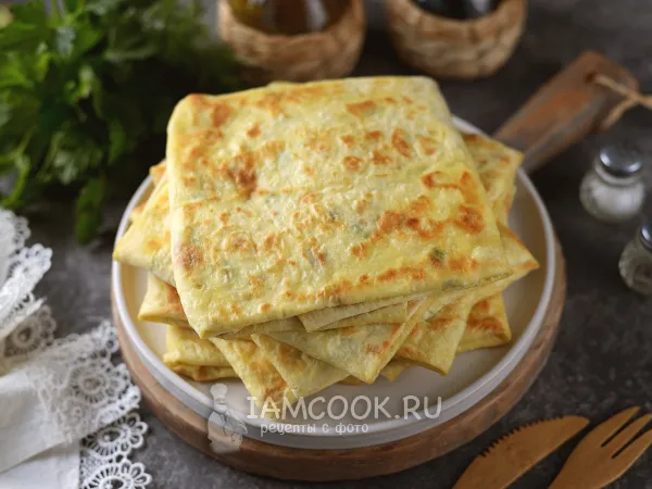 Фото блюда: Плацинды из лаваша с творогом