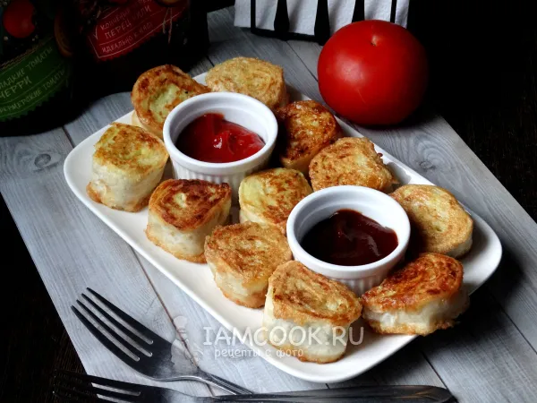 Фото блюда: Рулет из лаваша с картошкой