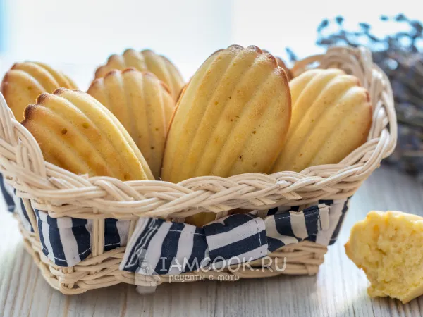 Фото блюда: Лимонное печенье «Мадлен»