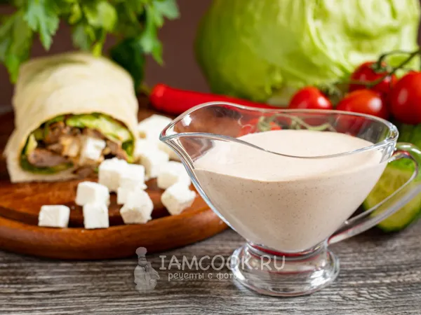 Фото блюда: Сырный соус для шаурмы