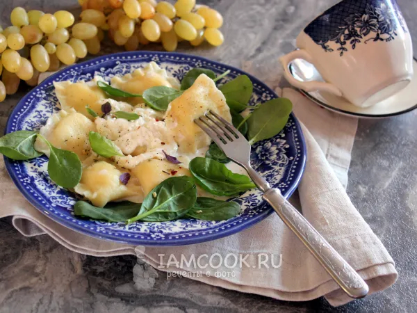 Фото блюда: Равиоли 4 сыра