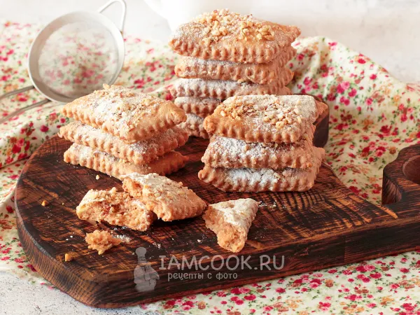 Фото блюда: Медово-творожное печенье с ореховой крошкой