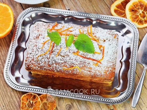Фото блюда: Постный апельсиновый кекс