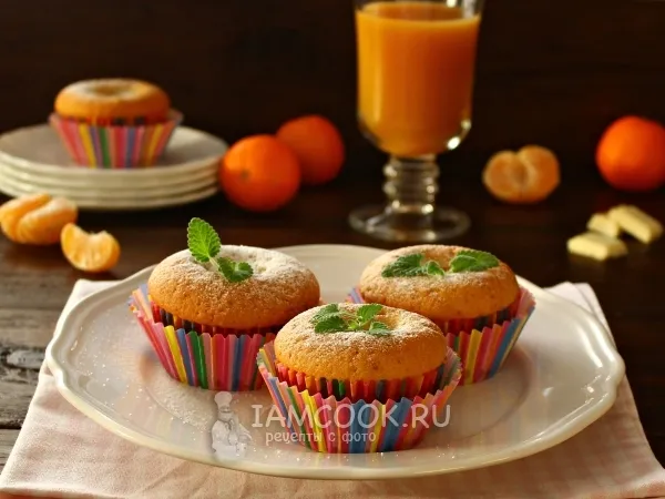 Фото блюда: Кексы с целыми мандаринами