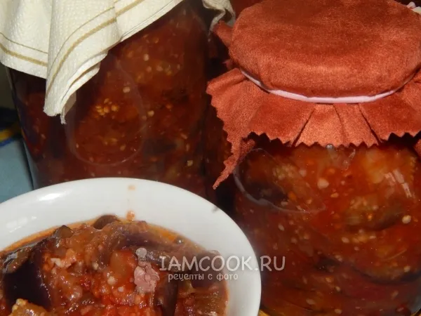 Фото блюда: Соте из баклажанов на зиму