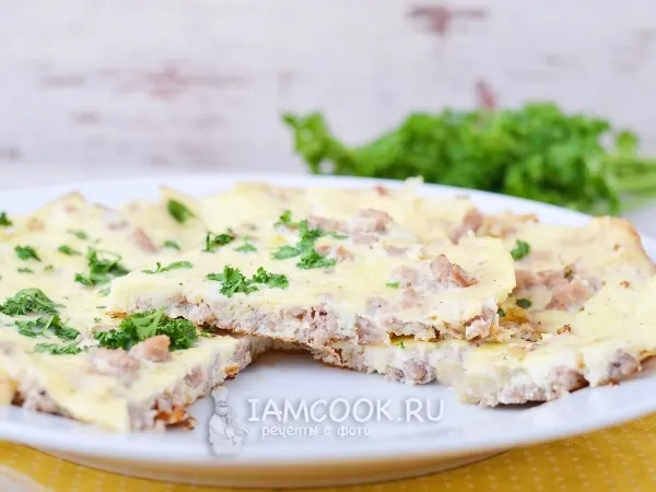 Фото блюда: Омлет с фаршем по Дюкану
