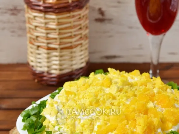 Фото блюда: Салат «Мимоза» с сардиной