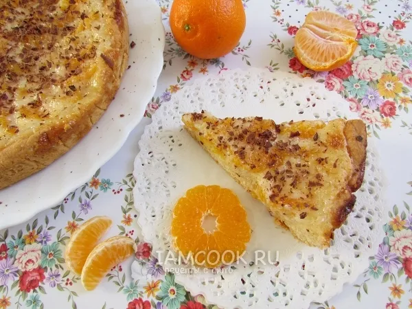 Фото блюда: Пирог с мандаринами