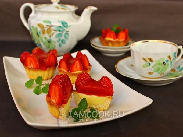 Фото блюда: Тарталетки с клубникой