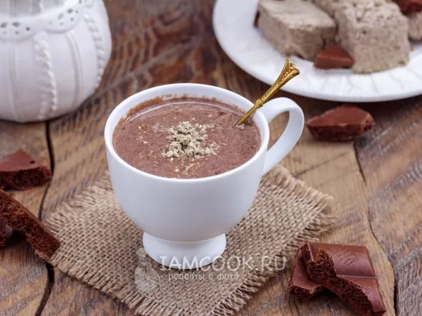 Фото блюда: Горячий шоколад с халвой