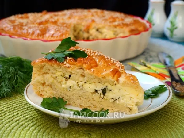 Фото блюда: Пирог с адыгейским сыром