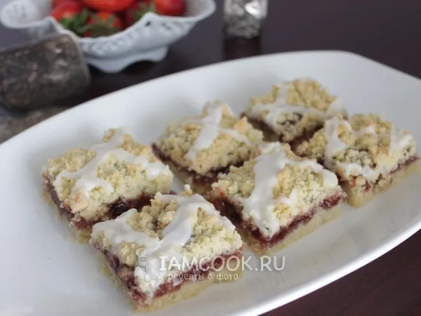 Фото блюда: Пирог «Малиновый штрейзель»