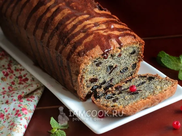 Фото блюда: Кекс с маком и изюмом