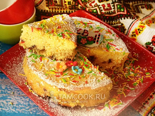 Фото блюда: Творожная пасха в духовке