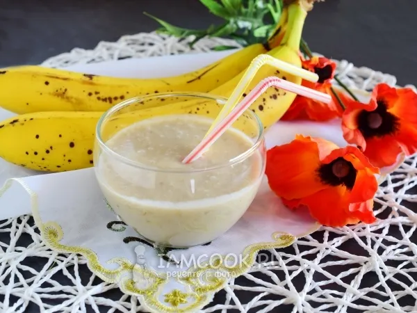 Фото блюда: Смузи с бананом и кокосовым молоком