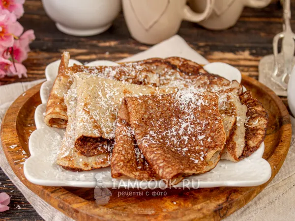 Фото блюда: ПП блины из гречневой муки на кефире