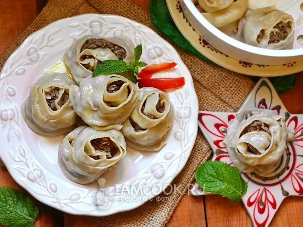 Фото блюда: Манты «Розочки»