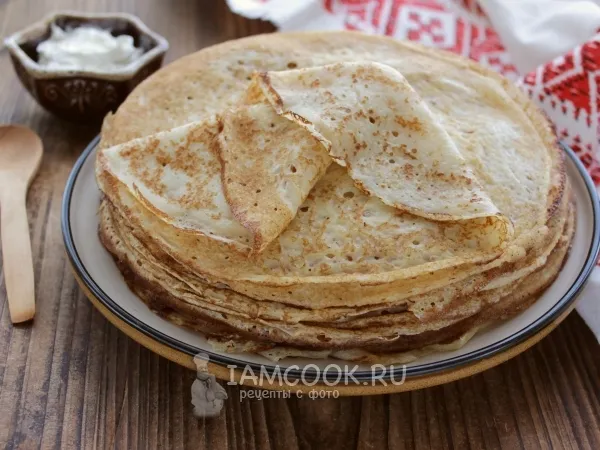 Фото блюда: Бархатные блинчики