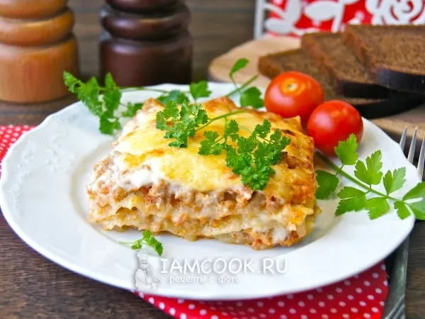 Фото блюда: Лазанья в микроволновке