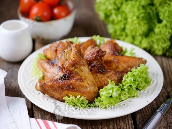 Фото блюда: Куриные крылышки карри в духовке