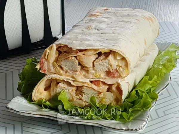 Фото блюда: Шаурма Цезарь