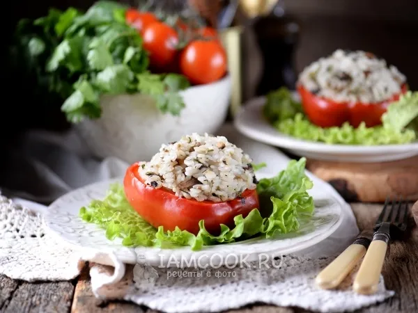 Фото блюда: Постные фаршированные перцы