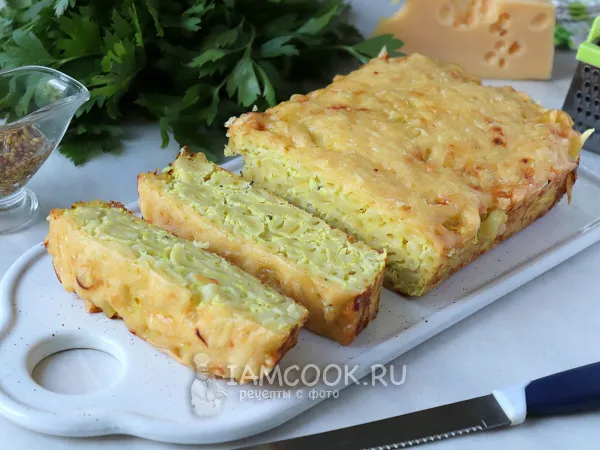 Фото блюда: Запеканка из кабачков с макаронами в духовке