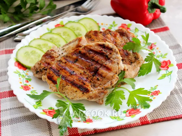 Фото блюда: Свиная шея на электрогриле