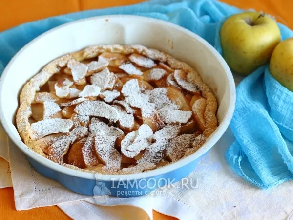 Фото блюда: Яблочный тарт (классический рецепт)