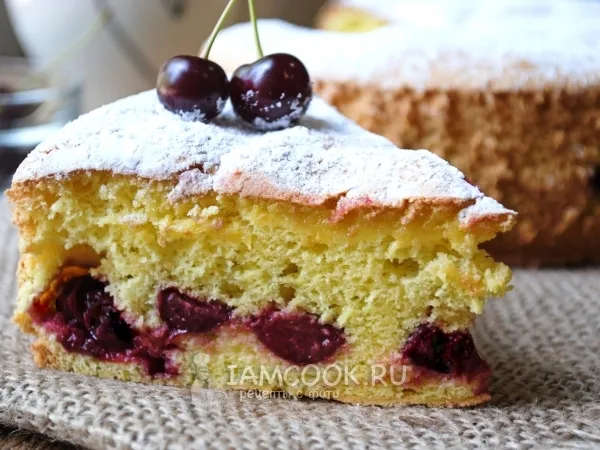 Фото блюда: Бисквит с вишней