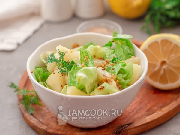 Фото блюда: Постный салат с ананасом