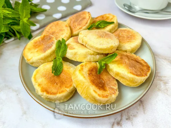 Фото блюда: Банановое печенье на сковороде