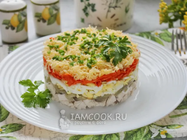 Фото блюда: Салат «Вдохновение» с курицей