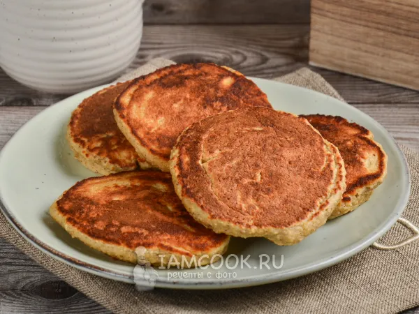 Фото блюда: Овсяно-банановые панкейки