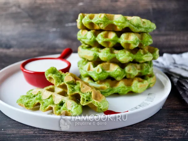 Фото блюда: Шпинатные вафли ПП