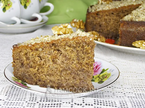 Фото блюда: Каридопита (греческий десерт)