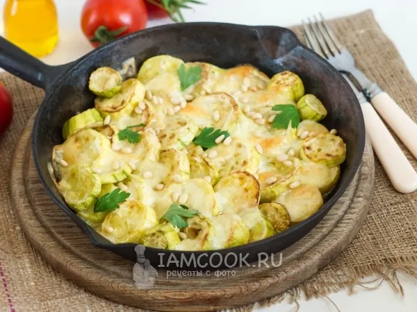 Фото блюда: Кабачки, запечённые с моцареллой