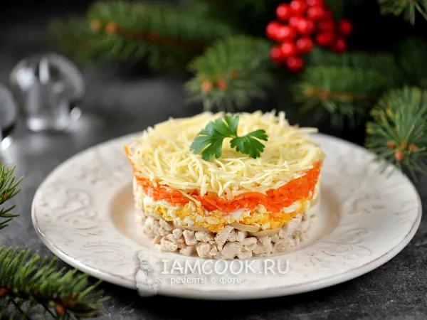 Фото блюда: Салат «Мужские слезы» с корейской морковью