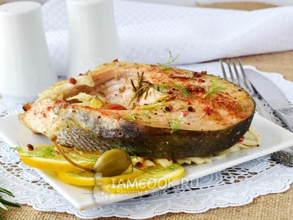 Фото блюда: Стейк лосося в духовке