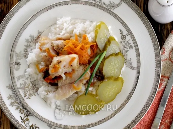 Фото блюда: Рыба тушеная в мультиварке