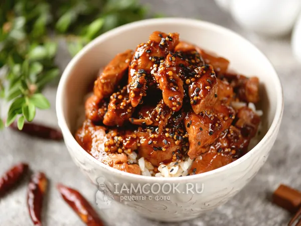 Фото блюда: Свинина в кисло-сладком соусе по-китайски
