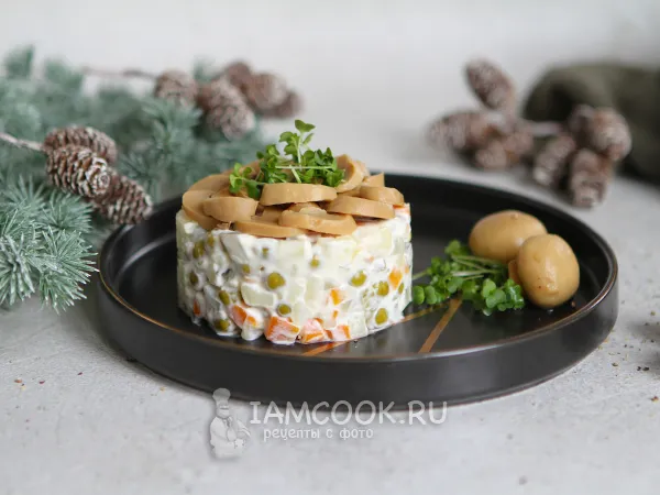 Фото блюда: Салат Оливье «Ужин ацтека»