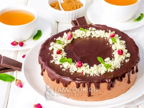Фото блюда: Торт «Шоколадное Птичье молоко»