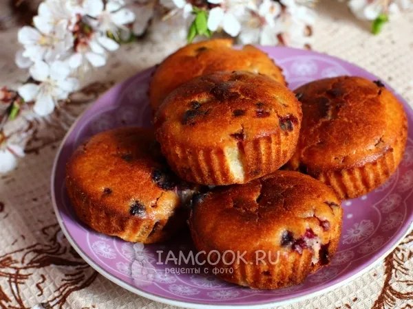 Фото блюда: Маффины с малиной