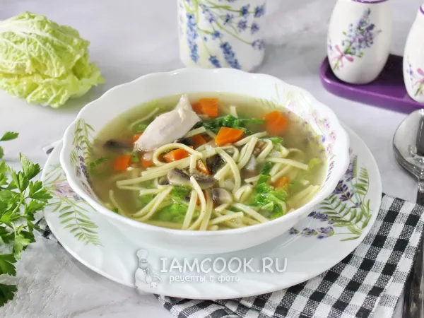 Фото блюда: Суп из пекинской капусты с курицей