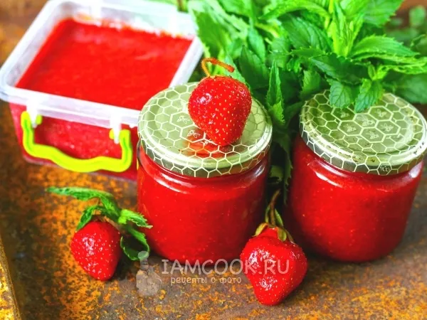 Фото блюда: Клубничное пюре на зиму