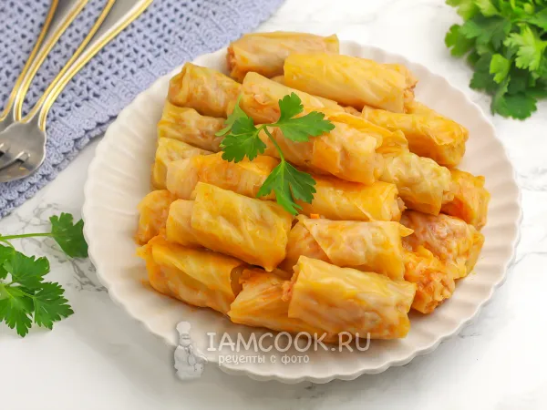 Фото блюда: Замороженные голубцы в кастрюле