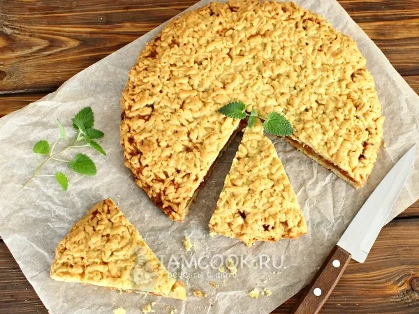 Фото блюда: Тёртый пирог с вареньем на маргарине