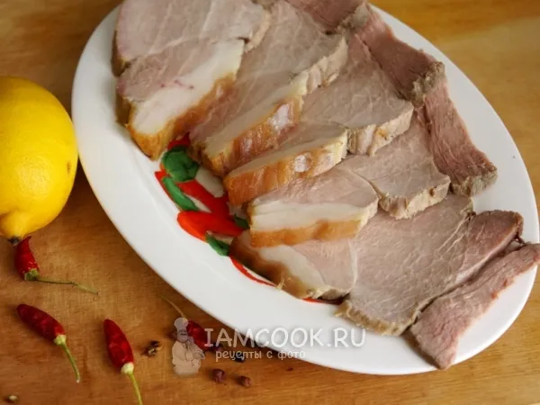 Фото блюда: Свинина, запечённая в маринаде в духовке